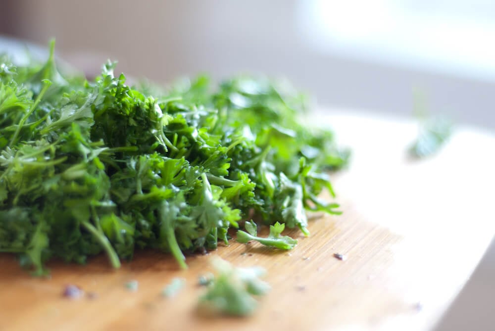 chopped parsley chopped parsley