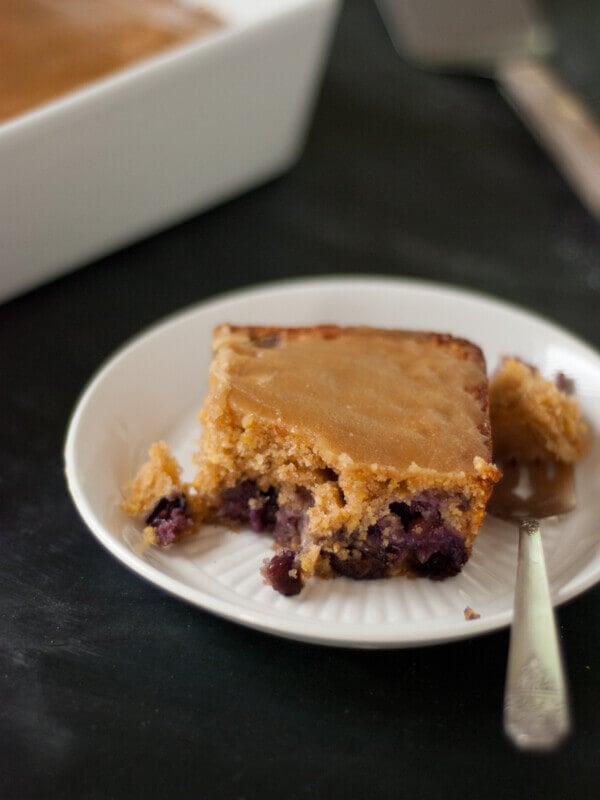 blueberry maple tea cake