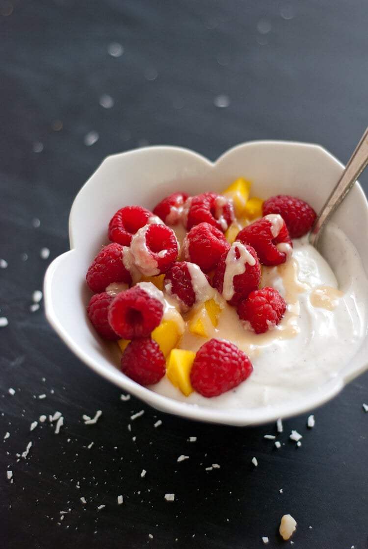 coconut butter on yogurt coconut butter on yogurt