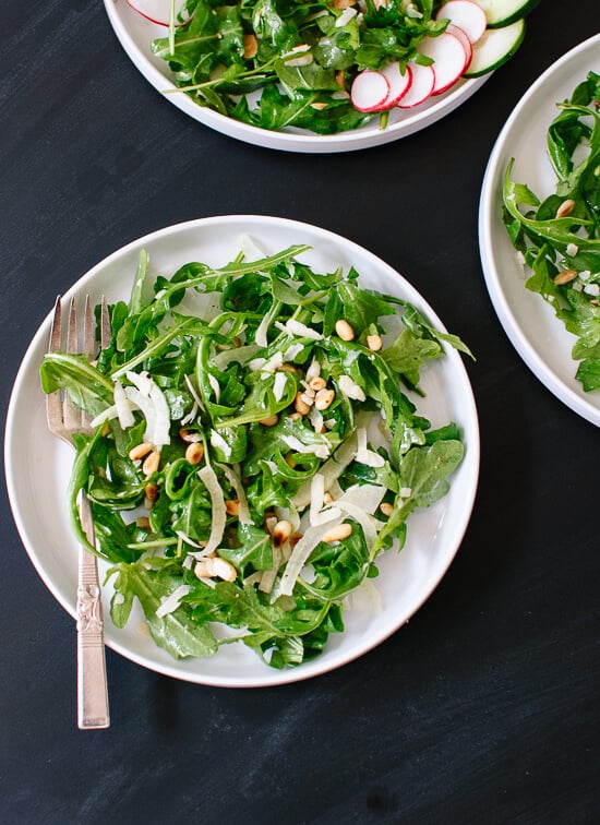 Arugula, Fennel and Pine Nut Salad