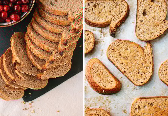 whole grain crostini