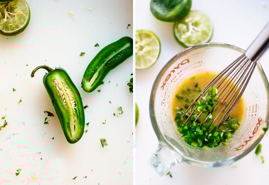 jalapeno, lime and honey dressing