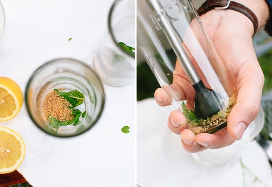 how to make a lemon-basil mojito