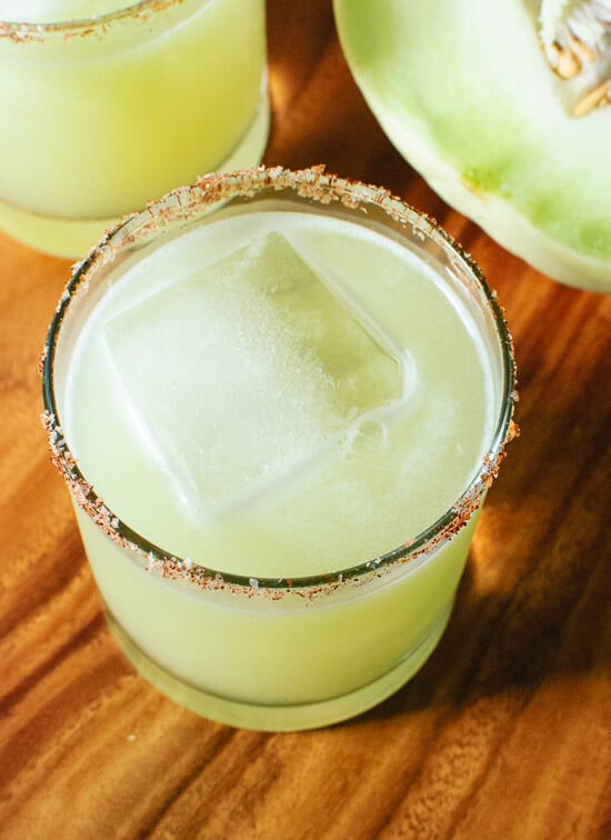 Fresh honeydew margarita recipe - cookieandkate.com
