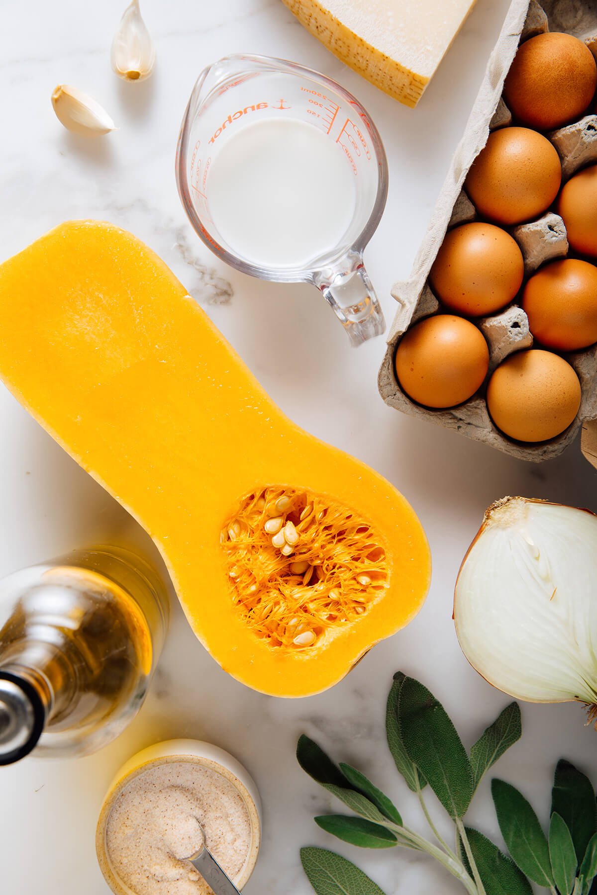 butternut squash frittata ingredients
