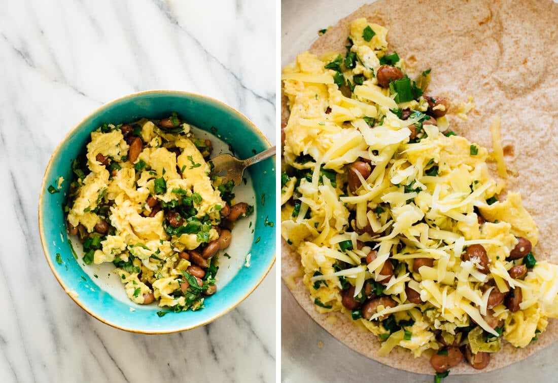 how to make breakfast quesadillas