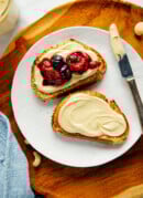 cashew butter on toast