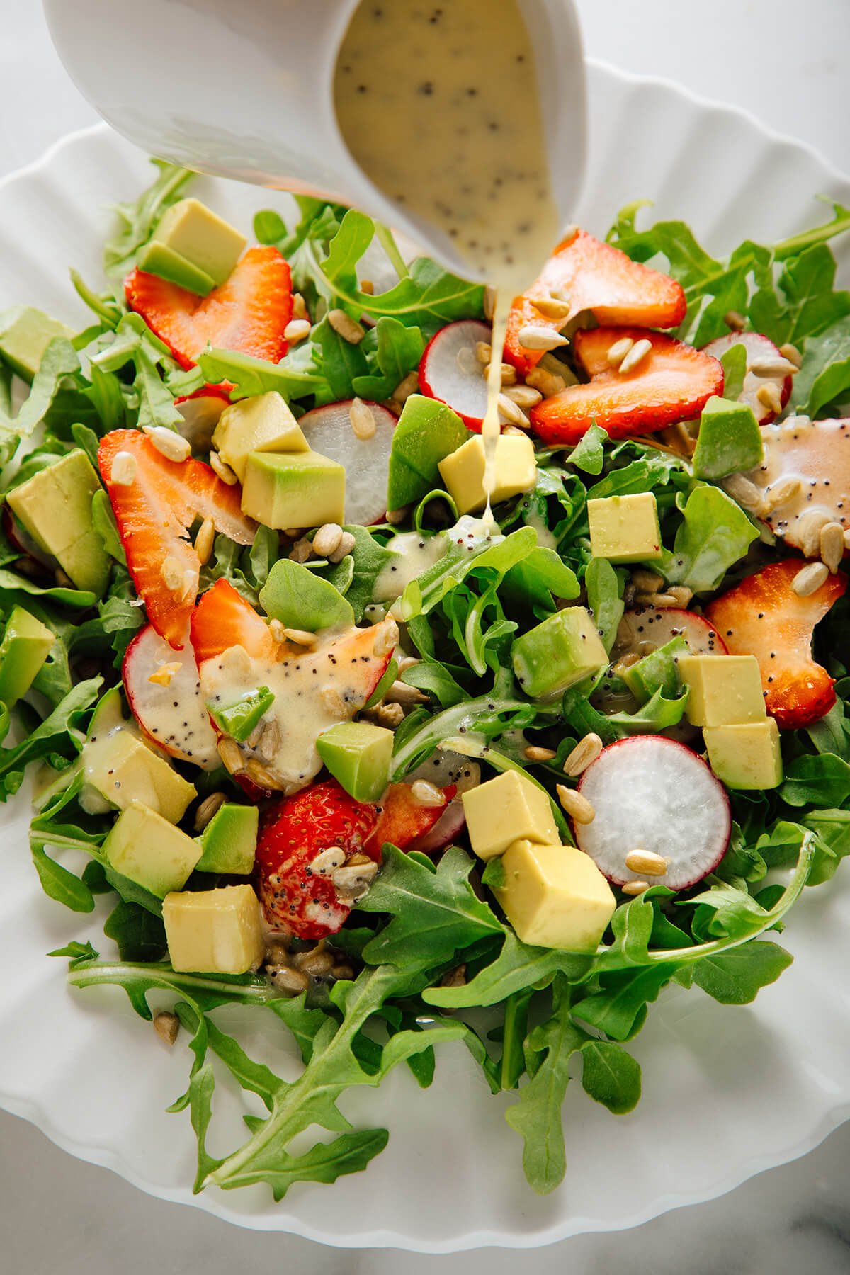 poppy seed dressing on salad